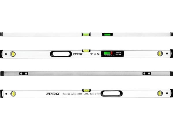 PRO LEVEL PRO900 MED ELEKTRONISK AVLÄSNING OCH MAGNETER 120CM