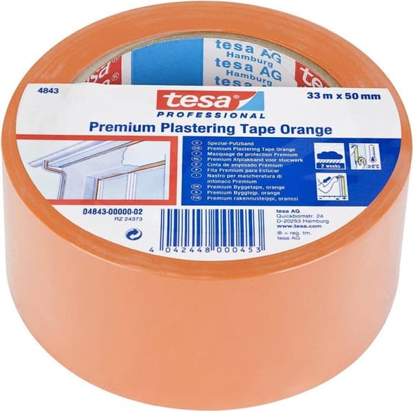 tesa PREMIUM 04843-00000-16 Gipstejp tesa Professional Orange (LxB) 33 mx 50 mm 1 st.