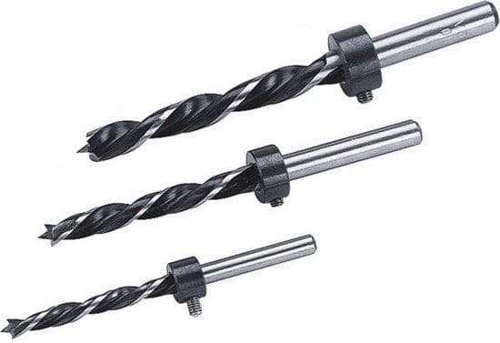 Wolfcraft 3-delat spiralborrset i trä 6 mm, 7 mm, 8 mm 2730000 cylindriskt skaft 1 set (2730000)