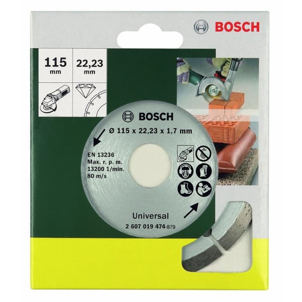 Bosch Diamantskiva - 115 mm - Lämplig för slipning av stenar