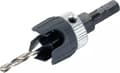 Miniatyrbillede 1 af 6: Wolfcraft 2544000 HSS Centerbor med forsænkning og dybdestop - Sekskant - 3,2-12mm