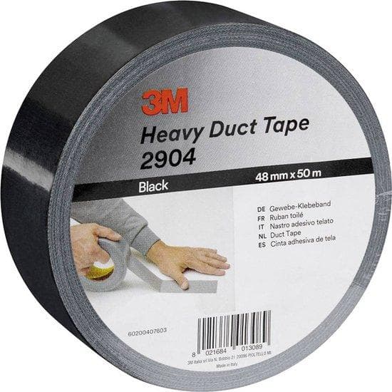 3M 2904 2904-BK Tyghäftande tejp 3M™ 2904 svart (L x B) 50 mx 48 mm 1 st (2904-BK)