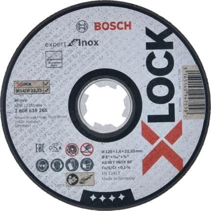 Bosch Expert til INOX AS 46 T INOX BF - skæreskive - til rustfrit stål - 125 mm - X-LOCK