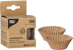 PAPSTAR bakmuggar, gjorda av kakaoskal, 50 mm, naturliga, gjorda av färska fibrer och kakaosnäckor, bakbara upp till 220 grader, - 1 st (88694)