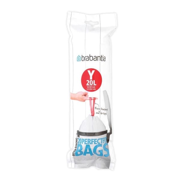 Brabantia PerfectFit Avfallspåse med dragsko - 20 l - Kod Y - 20 st