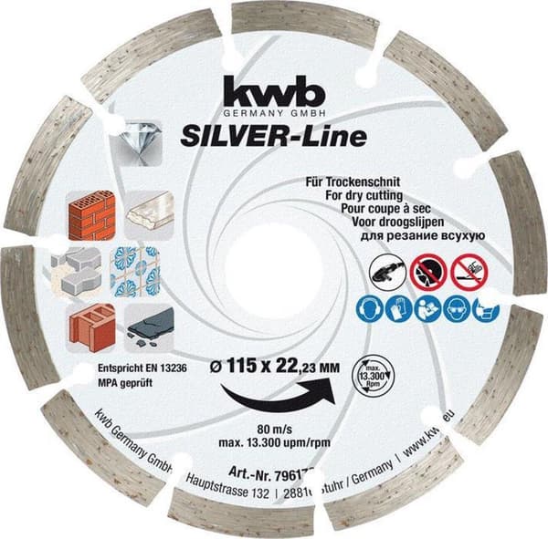 KWB Kraftixx Diamantskive - 115 mm 7961-70