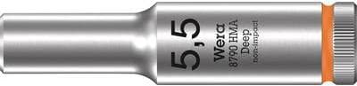 Wera 05004502001 topnøgleindsats 5,5 mm 1 stk 1/4 (05004502001)