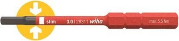 Wiha - Bit SlimBit Electric Hexagonal VDE - 5 x 75 mm