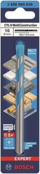 Bosch Professional 1x Expert CYL-9 MultiConstruction boremaskine (til beton, Ø 10,00x120 mm, tilbehør slagboremaskine)