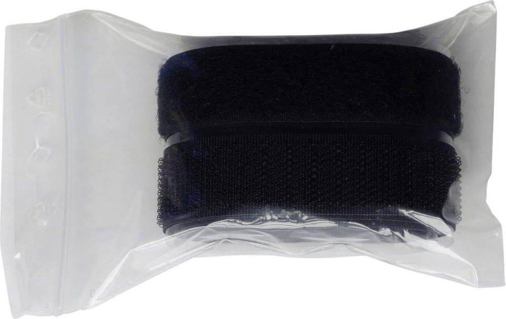 TRU COMPONENTS 909-330-Bag Kardborre För att fästa kardborredel (LxB) 1000 mm x 20 mm Svart 1 par