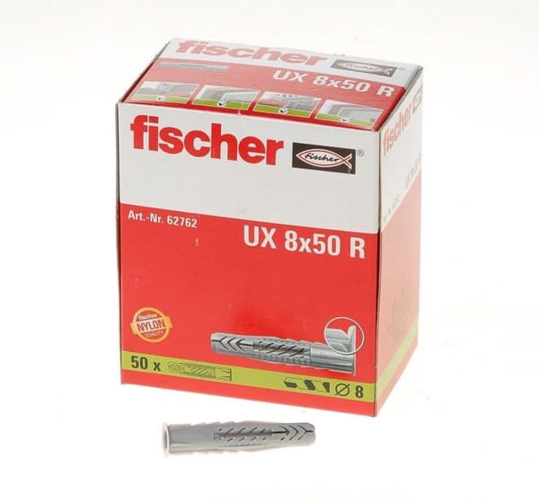 Fischer Universalplugg U x 8 x 50R - (Pris per 50 st)