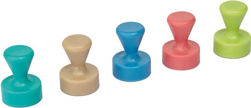 10 konmagneter i olika färger O 1,2 x 1,6 cm (6168499)