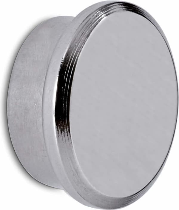 MAUL 6170896. Formfaktor: Rund, Magnettype: Neodym, Farve på produkt: Rustfrit stål. Diameter (mm): 2,2 cm, Højde: 9 mm. Antal pr. pakke: 1 stk., Emba
