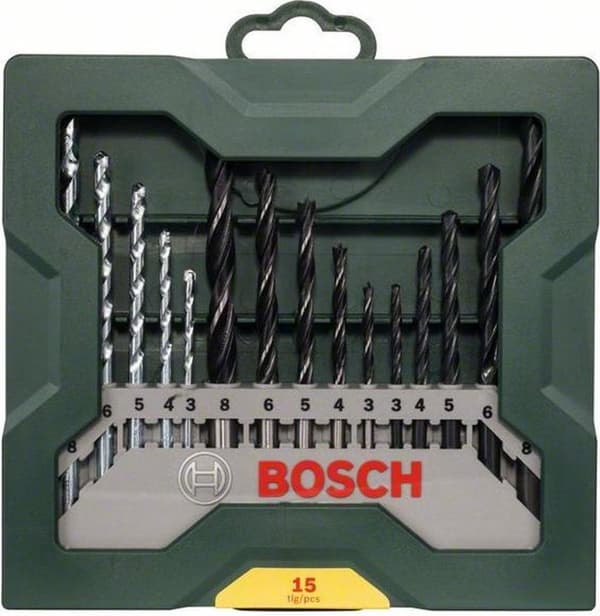 Boschin 15-osainen X-Line-porasarja - Puu, metalli ja kivi