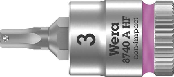 Wera 8740 A 05003332001 Unbrakonøgle-indsats 3 mm 1/4 (6,3 mm)