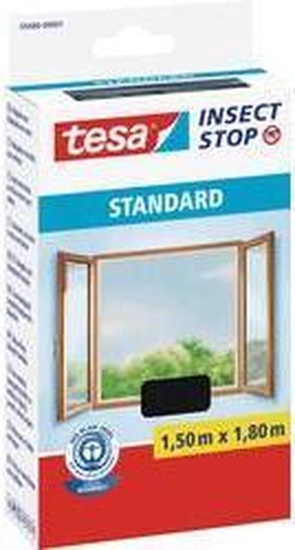 tesa Insect Stop Standard 55680-01-02 Myggnät Antracit 1 st.