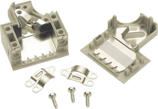Harting 09 67 015 0573 09 67 015 0573 D-sub behuizing Antal polen: 15 plastic 45 ° Grijs 1 stuk(s)