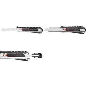 WEDO Cutter 2-i-1, klinge: 9 mm, sort/rød automatisk klingetilbagetrækning, automatisk rist, ergonomisk - 1 stk (787009)