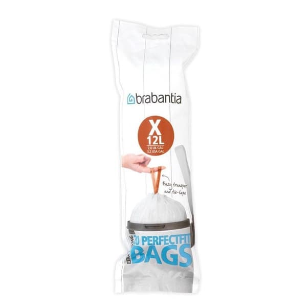 Brabantia PerfectFit soppåse med dragsko - 12 l - Kod X - 20 st