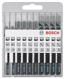 Bosch 10-delt stiksavsklingesæt Basic til træ