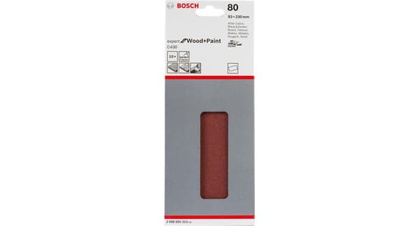 Bosch slibeark velcro - korn 180 pr. 10 stk.