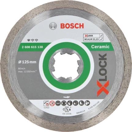 Bosch 2608615138 X-Lock Diamond Disc Standard för keramik - 125 mm