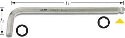 HAZET offset skruetrækker 2105LG-04 - sekskantprofil - 4 mm (2105LG-04)