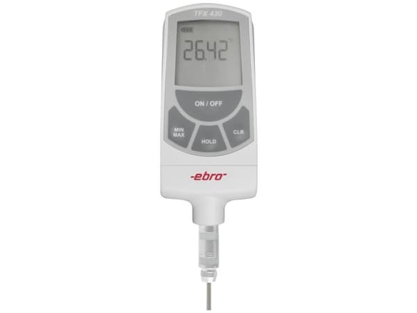 ebro TFX 430 + TPX 130 Temperatur-måleudstyr -100 - +400 °C med stiv sensor