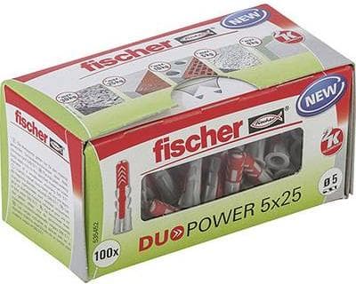 Fischer DUOPOWER 5 x 25 LD Dowel Rund Plast 100 st (535452)