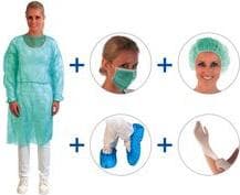 HYGOSTAR skyddsset MRSA II, grön, 5 st för förebyggande och kontroll av MRSA, individuellt förpackad, - 1 st (27387)