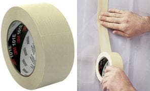 3M malertape 101E, 36 mm x 50 m, papir, beige Den grundlæggende professionelle til enkle maskering- og holdeformål - 1 stk (101E)