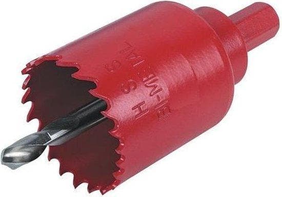 wolfcraft GmbH 5462000 - En - Borr - Icke-järnmetall - Gipsskivor - Plast - Plywood - Trä - Röd - Bimetallisk - Höghastighetsstål (HSS) (5462000)