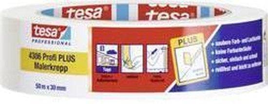 tesa PREMIUM 04306-00044-02 maalarinteippi krepp® beige (P x L) 50 mx 30 mm 1 kpl (04306-00044-02)