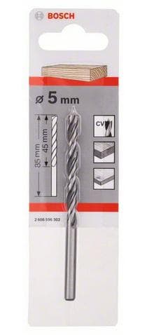 Bosch - Träspindelborrar Standard 5 x 52 x 86 mm, d 5 mm