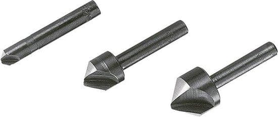 Wolfcraft forsænkningssæt 3 stykker 6 mm, 12 mm, 16 mm værktøjsstål 2504000 cylindrisk skaft 1 sæt (2504000)