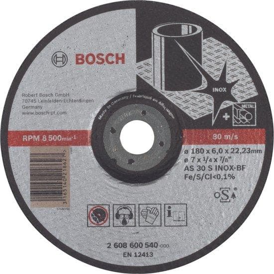 Bosch Tilbehør 2608600540 Slibeskive offset 180 mm 22,23 mm 1 stk.