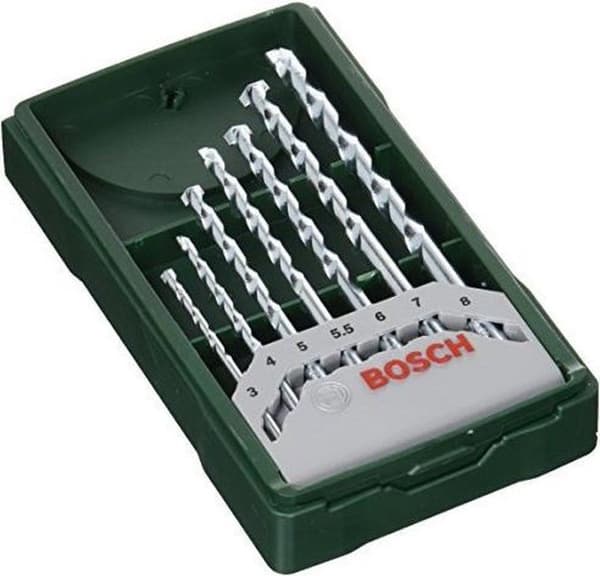 Bosch X-Line murborrset - 7 delar - För sten