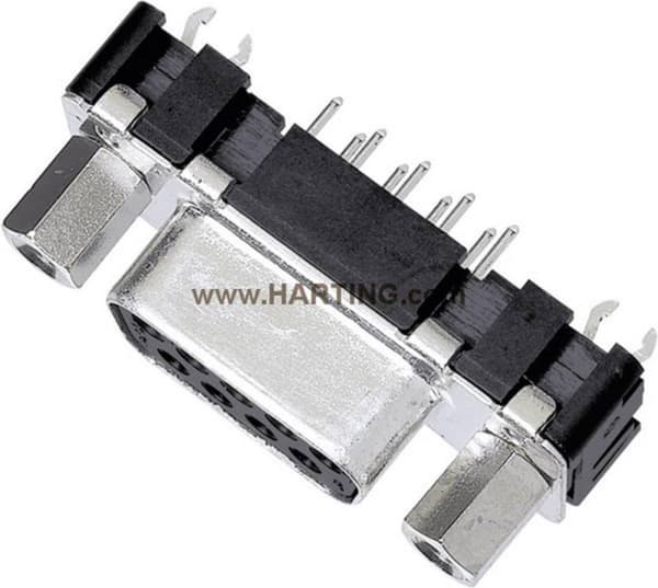 Harting 09 66 151 6512 D-sub hunstik 180 ° Antal ben: 9 Lodning 1 stk.