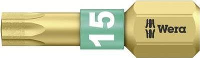 Wera 867/1 BDC TX15X25 Torx-bits T 15 legerat verktygsstål, diamantbelagd D 6,3 1 st (05 066102 001)