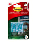 Miniatyrbillede 1 af 4: 3M Clear Medium Command Hooks M Udendørs oval form - Udendørs - Hjælpekroge - Klar - Klæbestrimmel - 0,9 kg - Glas - Malet væg - Træ (17091AWFGN)