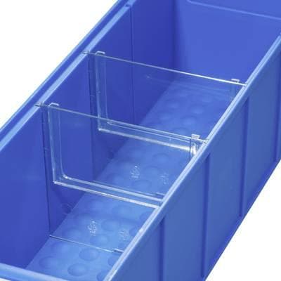 Allit 456590 väliseinä säilytyslaatikolle ProfiPlus ShelfBox Divider S läpinäkyvä 4 kpl