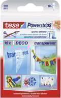 Miniatyrbild 1 av 9: Tesa Powerstrips Deco Adhesive Strip - Transparent - 16 delar
