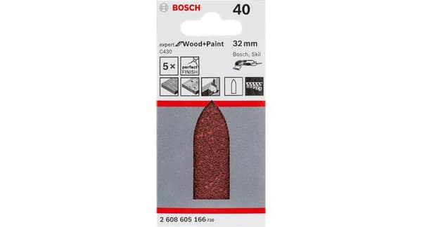 Bosch - 5-delt slibepladesæt 32 mm, 120