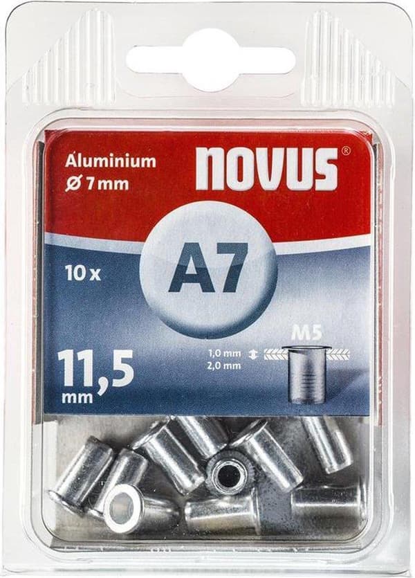 Novus 045-0042 Blindnitmutter - Aluminium - M5 x 11,5mm (10st)
