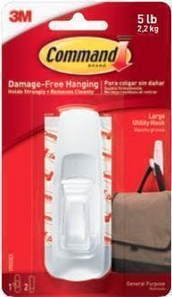3M 17003FGN Väggfäste Universalkrok för inomhusbruk Vit 1 st (17003FGN)