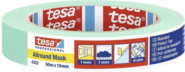 tesa ALLROUND MASK 04352-00000-00 maalarinteippi Minttu (PxL) 50 mx 19 mm 1 kpl