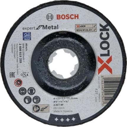 Bosch Expert til Metal A 30 T BF - støttepude - til metal - 125 mm - X-LOCK