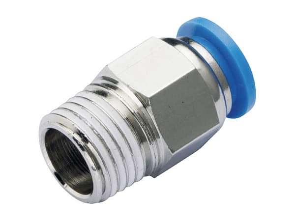 TRU COMPONENTS Lige stik PC8-02 Rør Ø: 8 mm Gevind-mål: R1/4 1 stk