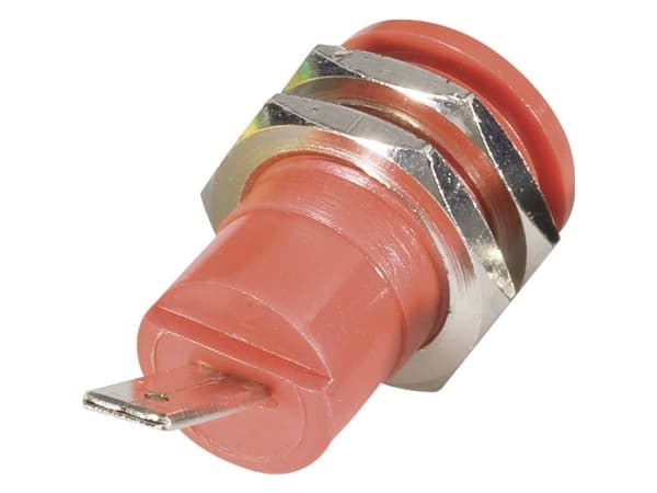Schnepp BU 4600 rt Sikkerheds-laboratorietilslutning Tilslutning, indbygning lodret Stift-diameter: 4 mm Rød 1 stk