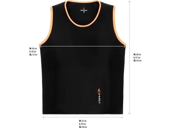 HMS KLM232 STØRRELSE XL SLIMMING T-SHIRT HERRE HMS